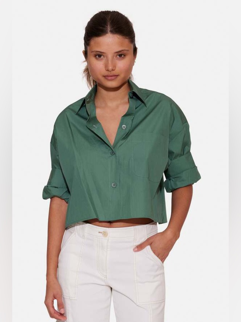 TWP next ex shirt- spruce